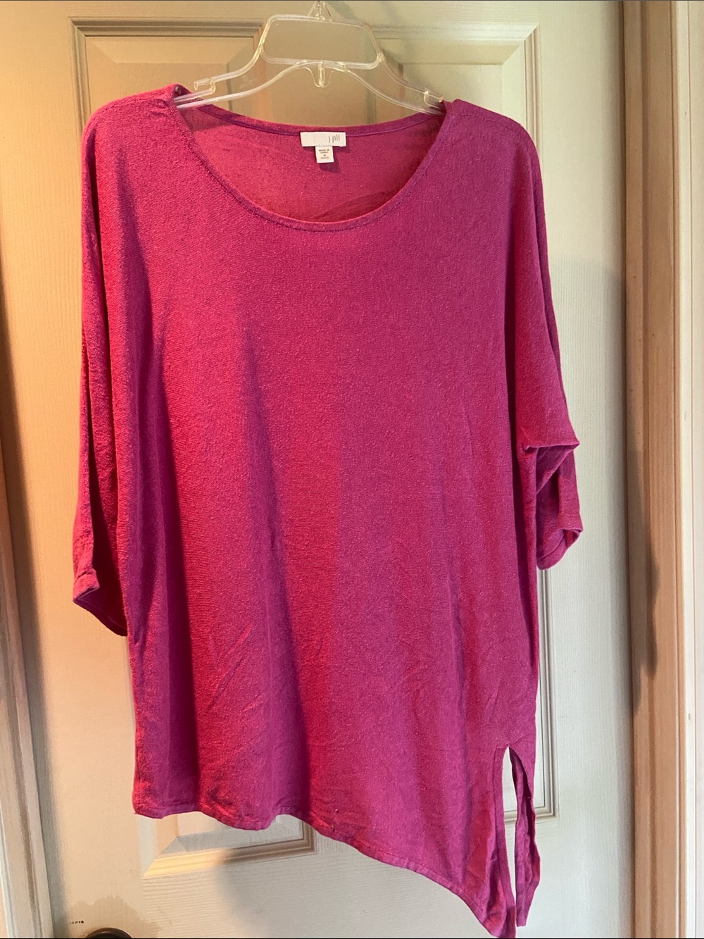J. Jill Magenta Scoop Neck Relaxed Tunic